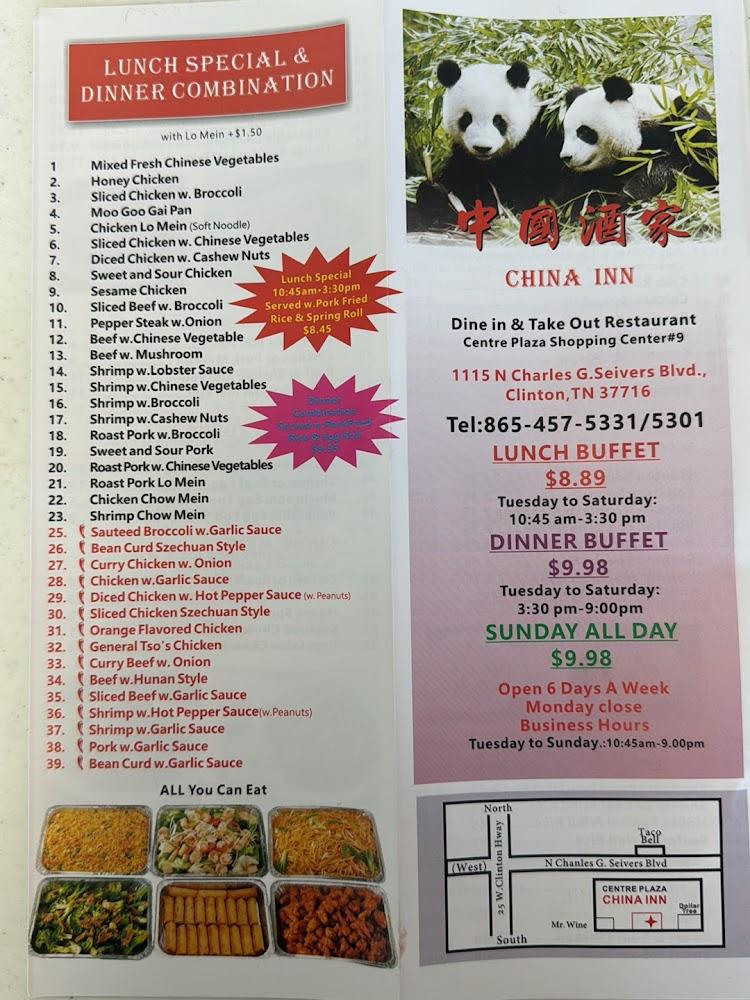 China Inn Restaurant Menu image 3