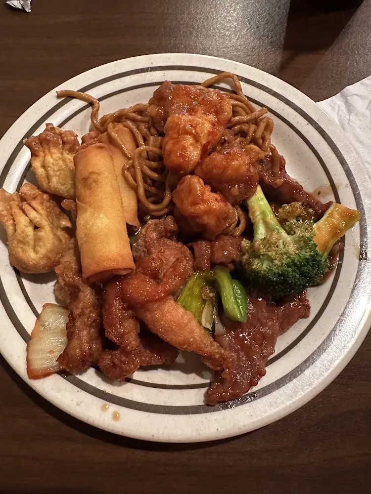 Shrimp Chicken & Beef In